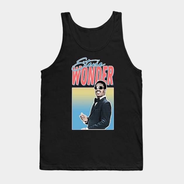 Stevie Wonder / Retro Aesthetic Fan Design Tank Top by DankFutura